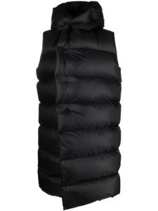 Rick Owens gilet matelassé Liner à capuche - Noir