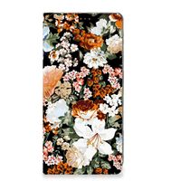 Smart Cover voor Xiaomi Redmi Note 12 Pro Plus Dark Flowers - thumbnail