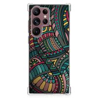 Samsung Galaxy S23 Ultra Doorzichtige Silicone Hoesje Aztec