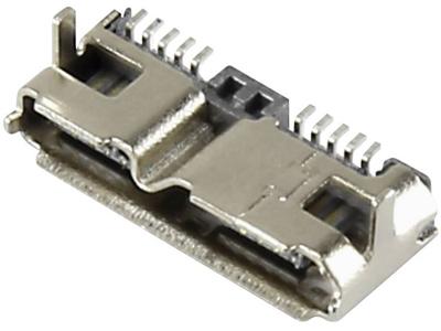 TRU COMPONENTS 231024991-3 1229335 Bus, inbouw horizontaal Inbouwbus USB 3.0, type micro-B 1 stuk(s)