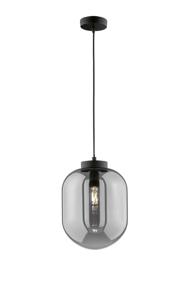 Fischer & Honsel Smoke glazen hanglamp Regi Ø 24cm 60710