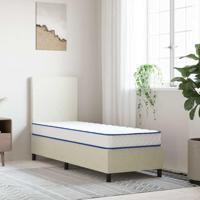 vidaXL Traagschuimmatras 70x200x17 cm wit, traagschuimmatras, bedmatras, logeermatras, matras, traagschuim matras, ledikant matras