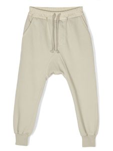 Rick Owens Kids drawstring-waist cotton track pants - Tons neutres