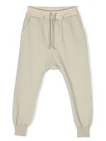 Rick Owens Kids drawstring-waist cotton track pants - Tons neutres - thumbnail