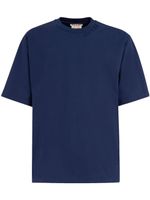 Marni t-shirt en coton à patch logo - Bleu