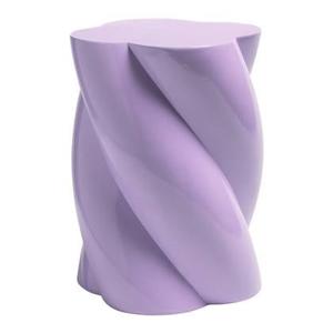 &k amsterdam Pillar Marshmallow Bijzettafel H 40 cm - Lila