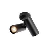 QAZQA - Design Smart spot zwart 2-lichts incl. Wifi GU10 - Scopio Honey | Woonkamer | Slaapkamer | Keuken - Aluminium Cilinder - GU10 Geschikt voor LED - Max. 2 x 4.8 Watt