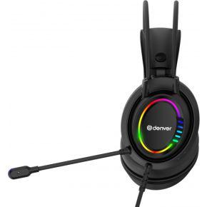 Denver GHS-130 hoofdtelefoon/headset Bedraad Hoofdband Gamen Zwart