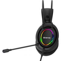 Denver GHS-130 hoofdtelefoon/headset Bedraad Hoofdband Gamen Zwart - thumbnail