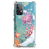 Samsung Galaxy A52 4G/5G Case Anti-shock Bird Flowers - thumbnail