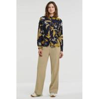 ONLY blouse ONLPALM met bladprint marine/multi