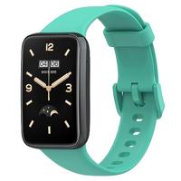 By Qubix - Siliconen sportbandje - Turquoise - Compatible met Xiaomi Smart band 7 Pro - Compatible Xiaomi bandje