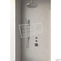 Thermostatisch Inbouwdoucheset Brauer Brushed 30cm Hoofddouche Plafondarm Staafhanddouche op Glijstang Geborsteld Nikkel