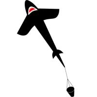 Ecoline Vlieger Shark Kite 5 Spanwijdte 1500 mm