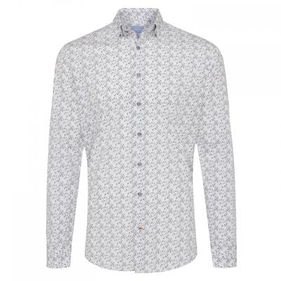 Tresanti Heren Overhemd Button Down Print Tailored Fit