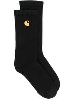 Carhartt WIP chaussettes nervurées à logo brodé - Noir