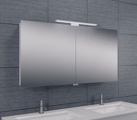 Spiegelkast Wiesbaden met Led Verlichting 120x60x14 Aluminium