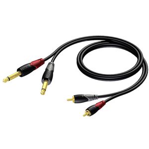 Procab CLA631/5 verloopkabel 2x Jack naar 2x RCA 5m