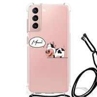 Samsung Galaxy S21 FE Stevig Bumper Hoesje Cow