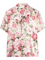 P.A.R.O.S.H. chemise en soie à fleurs - Tons neutres