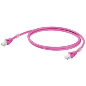 Weidmüller 1201270150 RJ45 Netwerkkabel, patchkabel CAT 6A S/FTP 15.00 m Magenta Vlambestendig 1 stuk(s)