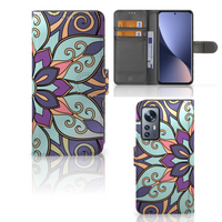 Xiaomi 12 | 12X Hoesje Purple Flower - thumbnail