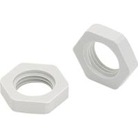 TRU COMPONENTS 52780400 GMO 13 Contramoer Halogeenvrij PG13.5 Polyamide Grijs-wit (RAL 7035) 1 stuk(s) - thumbnail