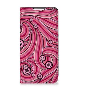 Samsung Galaxy S22 Bookcase Swirl Pink