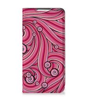 Samsung Galaxy S22 Bookcase Swirl Pink - thumbnail