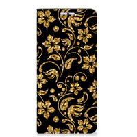 Xiaomi 11T | Xiaomi 11T Pro Smart Cover Gouden Bloemen