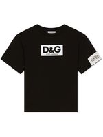 Dolce & Gabbana Kids t-shirt en coton à logo imprimé - Noir - thumbnail