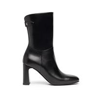 NeroGiardini I205660DE Nappa Pandora zwarte enkellaarsjes voor dames van leer met ritssluiting, zwart., 35 EU