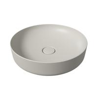 Salenzi Form ronde opbouw waskom met clickwaste mat grijs 45cm