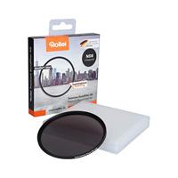 Rollei Premium circulair grijsfilter ND8 Stopper 55 mm - Neutraal grijsfilter (neutral-density-filter) met aluminium ring, gemaakt van gorillaglas met speciale coating - ND8 (3 stops/0.9)