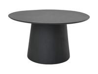 HSM Collection Eettafel, rond, hout, zwart, 140 x 140 x 77 cm