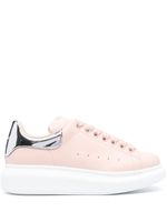 Alexander McQueen baskets en cuir à plateforme - Rose - thumbnail