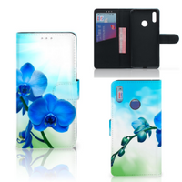 Huawei Y7 (2019) Hoesje Orchidee Blauw - Cadeau voor je Moeder