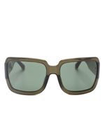 Linda Farrow lunettes de soleil oversize à monture carrée - Vert