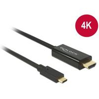 Delock 85258 Kabel USB Type-C male > HDMI male (DP Alt Mode) 4K 30 Hz 1 m zwart - thumbnail