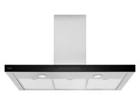 ETNA AB790RVS afzuigkap 609 m³/uur Muurmontage Zwart, Roestvrijstaal A