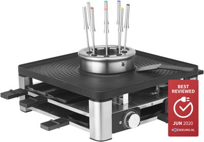 WMF Lumero 415480011 Multigrill Zwart, Chroom