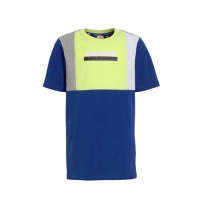 Vingino T-shirt Hannow met printopdruk blauw