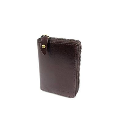 Leren Creditcardhouder JIM Waaier  Bruin