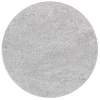 vidaXL Rond Grijs Accentkleed Ø 90 cm | Modern Zacht Polyester met Anti Slip Basis, Machinewasbaar voor Woonkamer en Slaapkamer Decor binnen Entree Huis