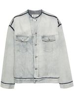 Maison Margiela four-stitch logo denim jacket - Bleu