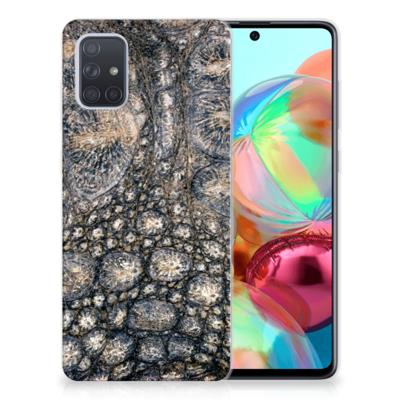 Samsung Galaxy A71 TPU Hoesje Krokodillenprint Samsung Galaxy A71 TPU Hoesje Krokodillenprint