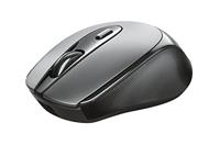 Trust Zaya Oplaadbare Draadloze Muis, Wireless Mouse (met USB-micro-ontvanger die in de muis kan worden opgeborgen, 4 knoppen, USB-C-poort om de accu op te laden) Zwart
