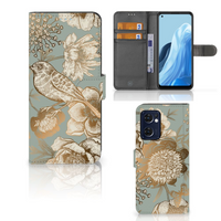 Hoesje voor OPPO Find X5 Lite | Reno 7 5G Vintage Bird Flowers