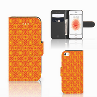 Apple iPhone 5 | 5s | SE Telefoon Hoesje Batik Oranje - thumbnail