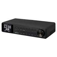 MEDION P66750 keukenonderbouwradio (DAB+ keukenradio, PLL FM-radio, dimbaar TFT-kleurendisplay, kookwekker, bluetooth, ledstrip, incl. montagemateriaal) zwart